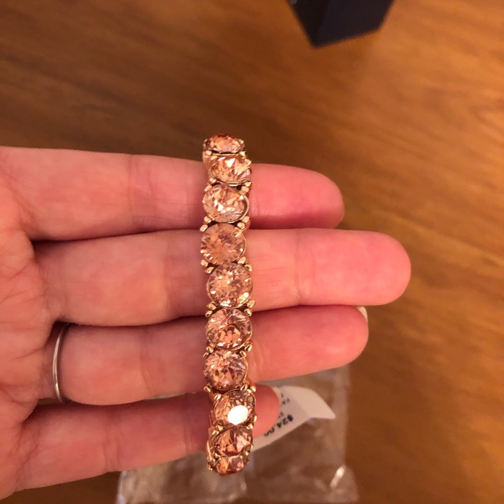 Gold and blush bracelet